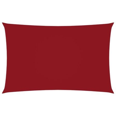 Voile de parasol Tissu Oxford rectangulaire 5x8 m Rouge
