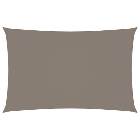 Voile de parasol Tissu Oxford rectangulaire 5x8 m Taupe