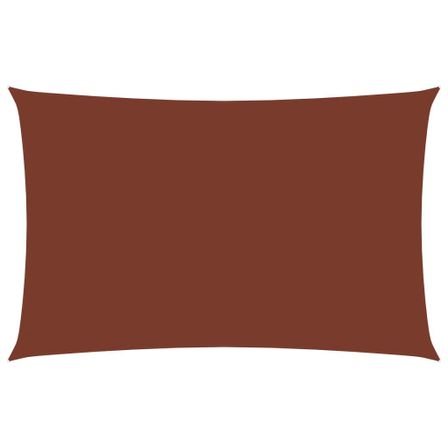 Voile de parasol Tissu Oxford rectangulaire 5x8 m Terre cuite