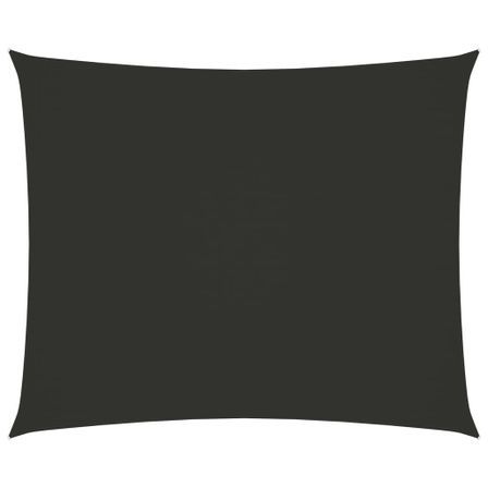Voile de parasol Tissu Oxford rectangulaire 6x7 m Anthracite