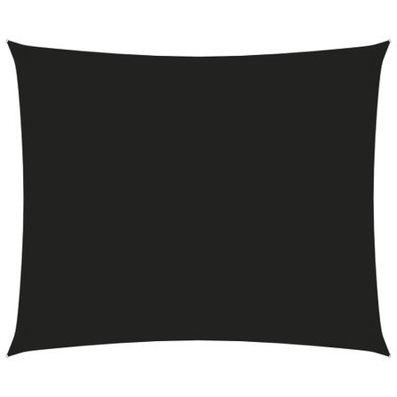 Voile de parasol Tissu Oxford rectangulaire 6x7 m Noir