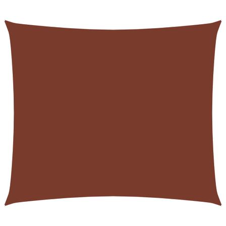 Voile de parasol Tissu Oxford rectangulaire 6x7 m Terre cuite