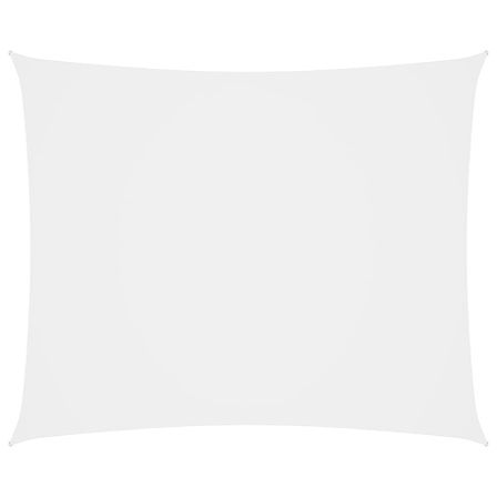 Voile de parasol Tissu Oxford rectangulaire 6x8 m Blanc