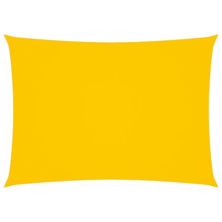 Voile de parasol Tissu Oxford rectangulaire 6x8 m Jaune