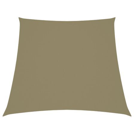 Voile de parasol Tissu Oxford trapèze 3/4x2 m Beige
