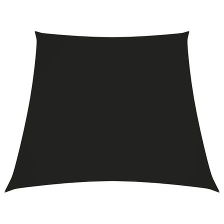 Voile de parasol Tissu Oxford trapèze 3/4x2 m Noir