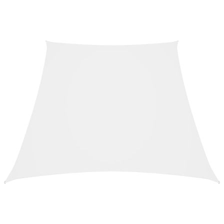 Voile de parasol Tissu Oxford trapèze 4/5x3 m Blanc