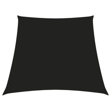 Voile de parasol Tissu Oxford trapèze 4/5x3 m Noir