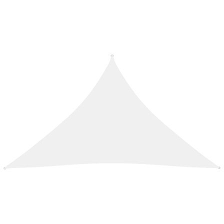 Voile de parasol Tissu Oxford triangulaire 2,5x2,5x3,5 m Blanc
