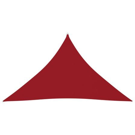 Voile de parasol Tissu Oxford triangulaire 2,5x2,5x3,5 m Rouge