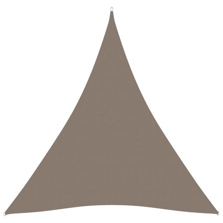 Voile de parasol Tissu Oxford triangulaire 3x3x3 m Taupe