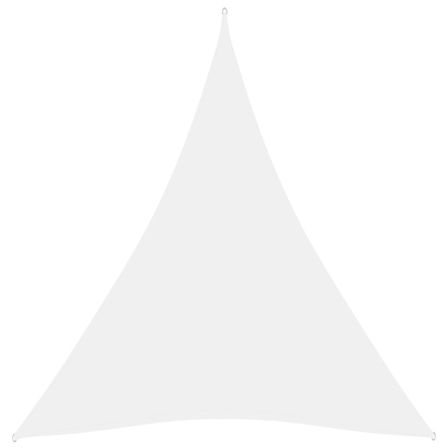 Voile de parasol Tissu Oxford triangulaire 3x4x4 m Blanc