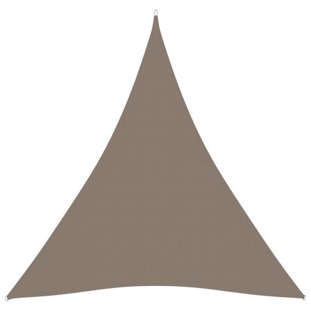 Voile de parasol Tissu Oxford triangulaire 4,5x4,5x4,5 m Taupe