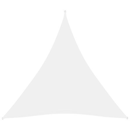 Voile de parasol Tissu Oxford triangulaire 4x4x4 m Blanc