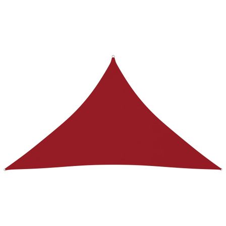 Voile de parasol Tissu Oxford triangulaire 4x4x5,8 m Rouge