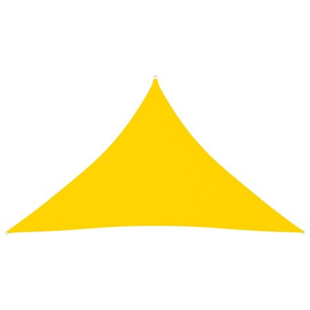 Voile de parasol Tissu Oxford triangulaire 5x5x6 m Jaune