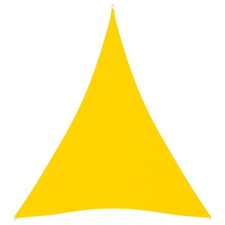 Voile de parasol Tissu Oxford triangulaire 5x6x6 m Jaune