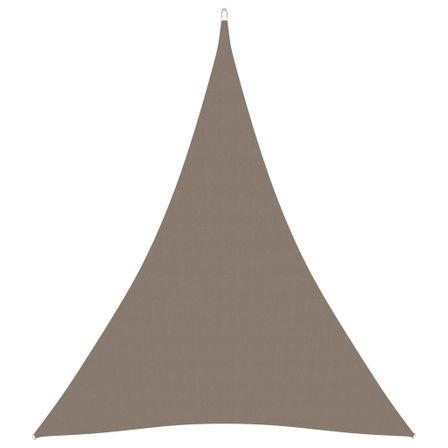Voile de parasol Tissu Oxford triangulaire 5x6x6 m Taupe