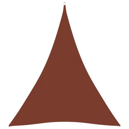 Voile de parasol Tissu Oxford triangulaire 5x7x7 m Terre cuite