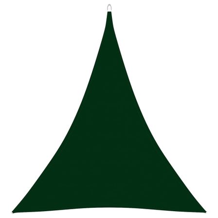 Voile de parasol Tissu Oxford triangulaire 5x7x7 m Vert foncé