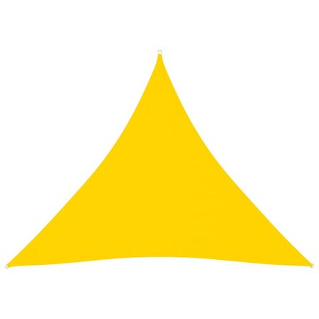 Voile de parasol Tissu Oxford triangulaire 6x6x6 m Jaune
