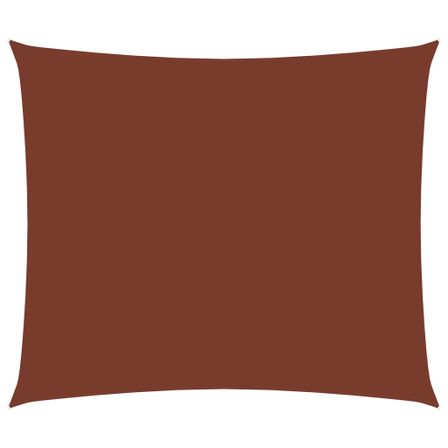Voile parasol Tissu Oxford rectangulaire 2,5x4,5 m Terre cuite