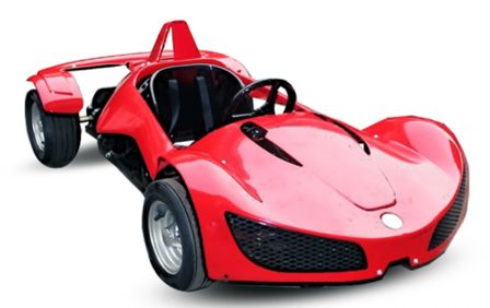 Voiture de course GT électrique Rouge Razer 1000W