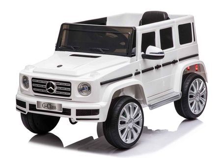 Voiture électrique enfant Mercedes G500 blanc 2 places