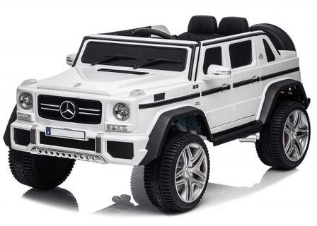 Voiture électrique enfant Mercedes G650s MAYBACH blanc 2 places