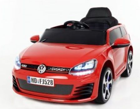 Voiture électrique Golf Gti rouge