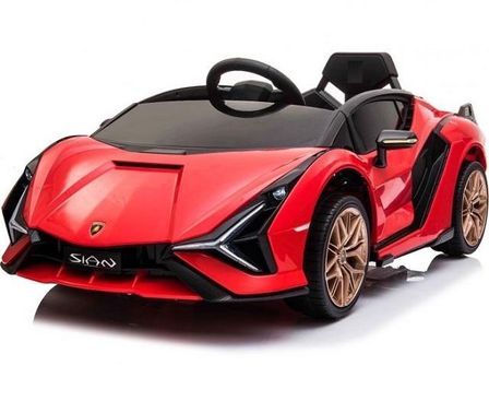 Voiture enfant électrique Lamborghini Sian rouge