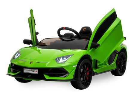 Voiture enfant électrique Lamborghini SVJ verte