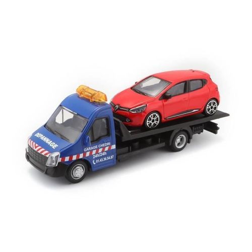 1/43 STREET FIRE - Camion dépanneuse : Version bleue Assistance avec Clio rouge - Photo n°2; ?>