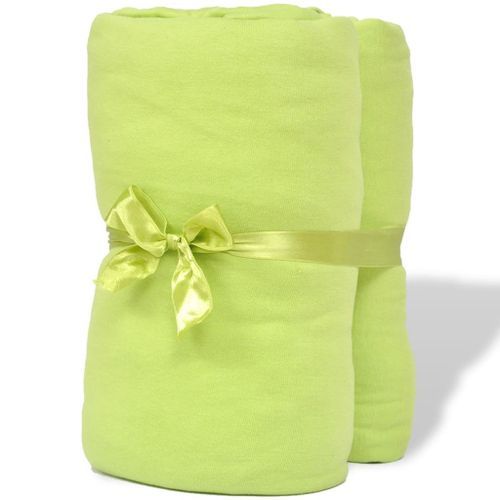 2 Draps-housses Vert Pomme En Jersey De Coton 180 X 200 - 200 X 220 Cm 10 2 draps-housses vert pomme en jersey de coton 180 x 200 - 200 x 220 cm - Photo n°2; ?>
