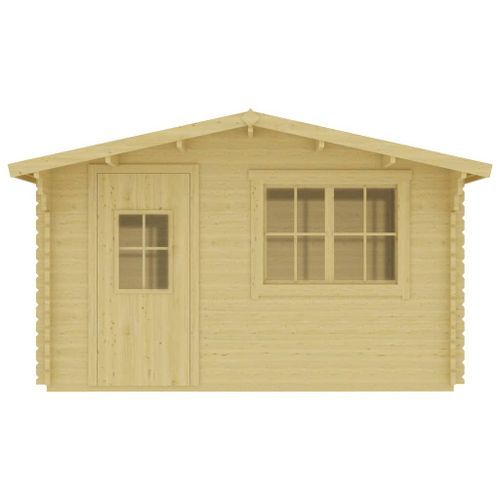 49544 Log Cabin 44 mm 400x376x243,5 cm Solid Pinewood - Photo n°3; ?>