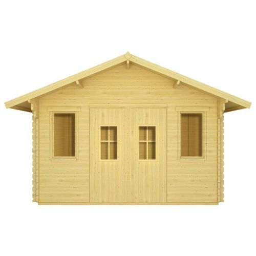 49546 Log Cabin 44 mm 4x3x2,91 m Solid Pinewood - Photo n°3; ?>