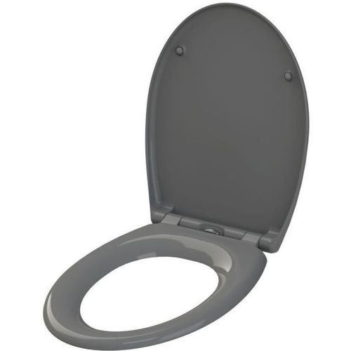 Abattant WC Fally 2 - thermodur - gris anthracite - Photo n°2; ?>