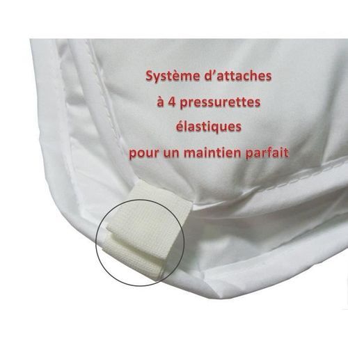 ABEIL Couette 4 SAISONS Satin de Coton 240x260cm - Photo n°3; ?>