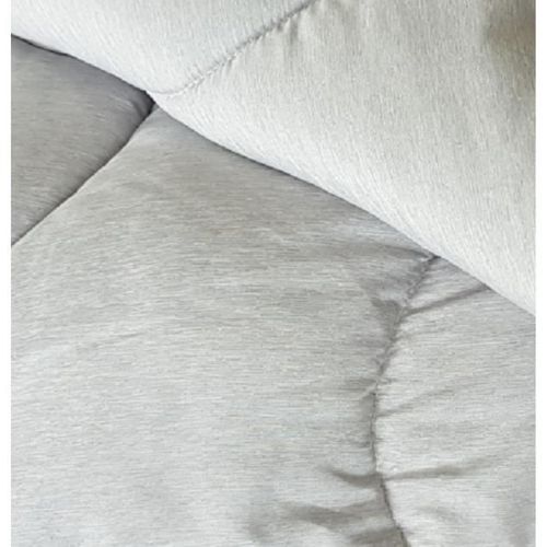 ABEIL Couette tempérée BICOLORE 220x240cm - Blanc & Gris chiné - Photo n°3; ?>
