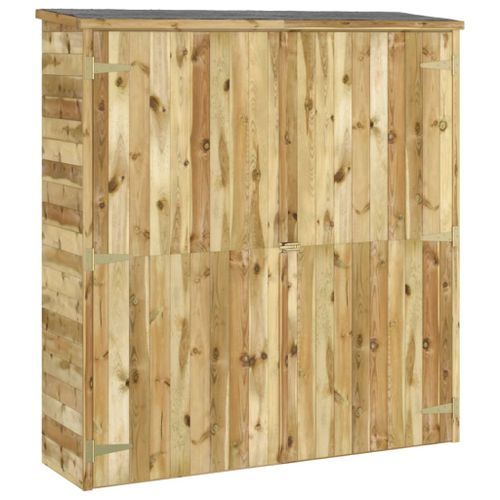 Abri à outils de jardin 163x50x171 cm Bois de pin solide - Photo n°2; ?>