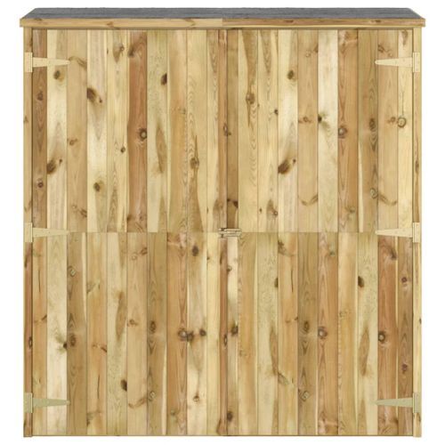 Abri à outils de jardin 163x50x171 cm Bois de pin solide - Photo n°3; ?>