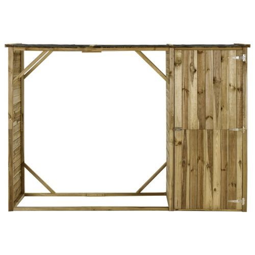 Abri d'outils de jardin Pin 253 x 80 x 170 cm - Photo n°2; ?>