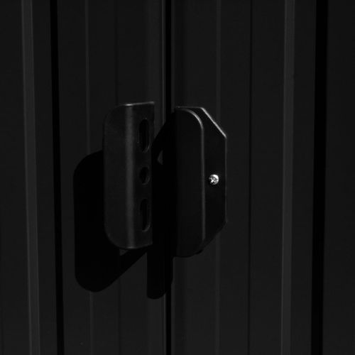 Abri de jardin 257x580x181 cm Métal Anthracite - Photo n°3; ?>