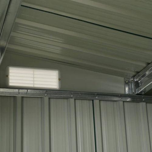 Abri de jardin à portes coulissantes Vert 386x312x178 cm Acier - Photo n°2; ?>