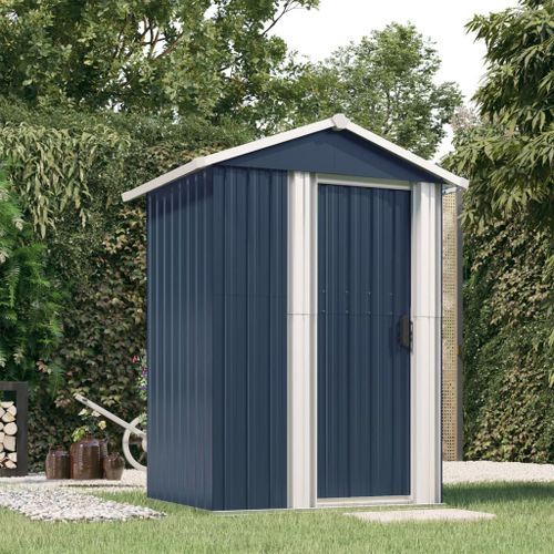 Abri de jardin Anthracite 126x97,5x177 cm Acier galvanisé - Photo n°2; ?>