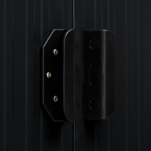 Abri de jardin avec portes Anthracite 386x205x178 cm Acier - Photo n°3; ?>