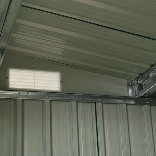 Abri de jardin avec portes Vert 386x205x178 cm Acier - Photo n°2; ?>