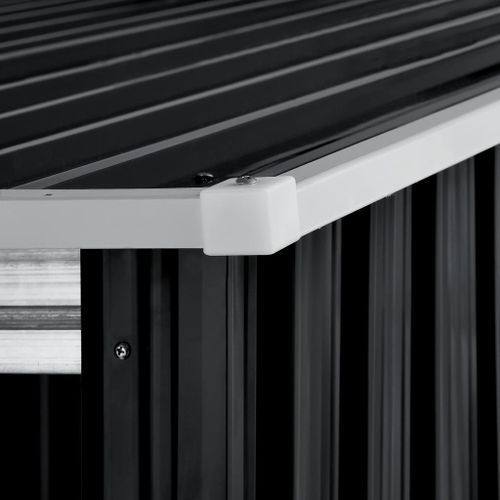 Abri de jardin avec toit étendu Anthracite 346x121x181 cm Acier - Photo n°2; ?>