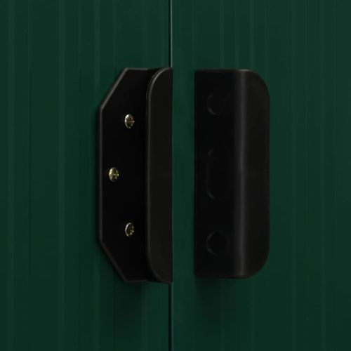 Abri de jardin avec toit étendu Vert 346x121x181 cm Acier - Photo n°3; ?>