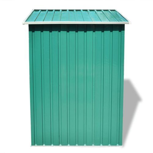 Abri de stockage pour jardin Métal Vert 204 x 132 x 186 cm - Photo n°3; ?>